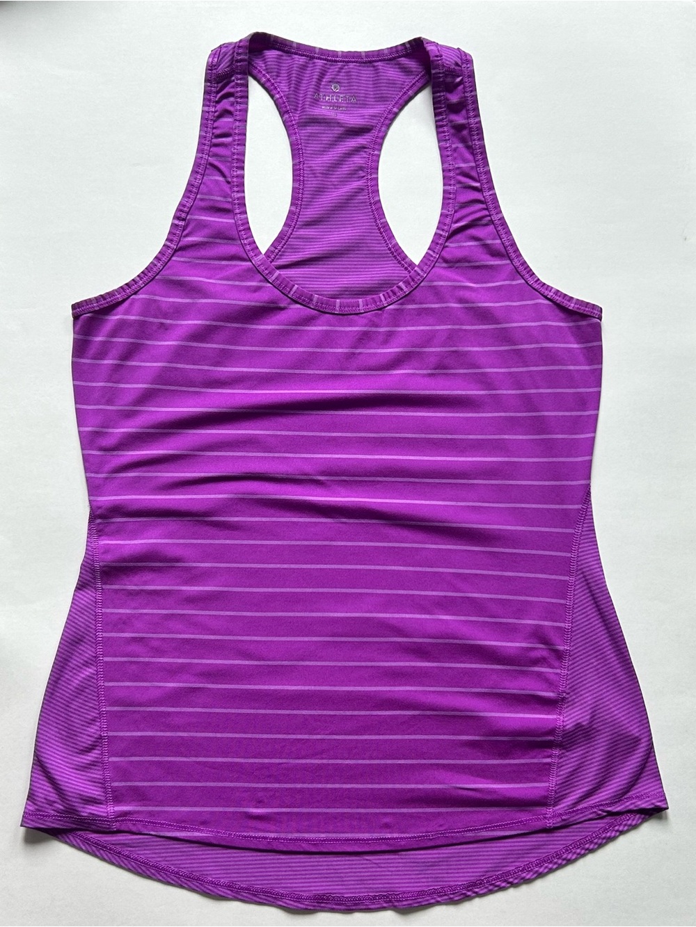 Athleta Chi Tank — Purple Stripe — Sz S —